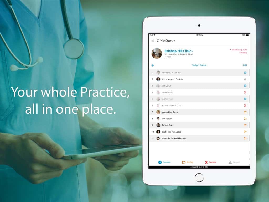 SeriousMD Doctors - Practice & Clinic Management App Schedule Pa