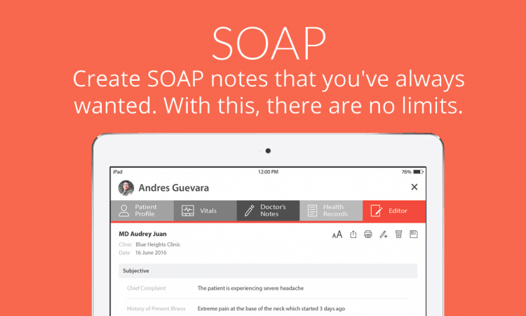 SeriousMD SOAP Note Doctor note templates