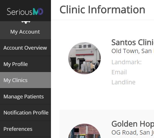 SeriousMD My Clinics