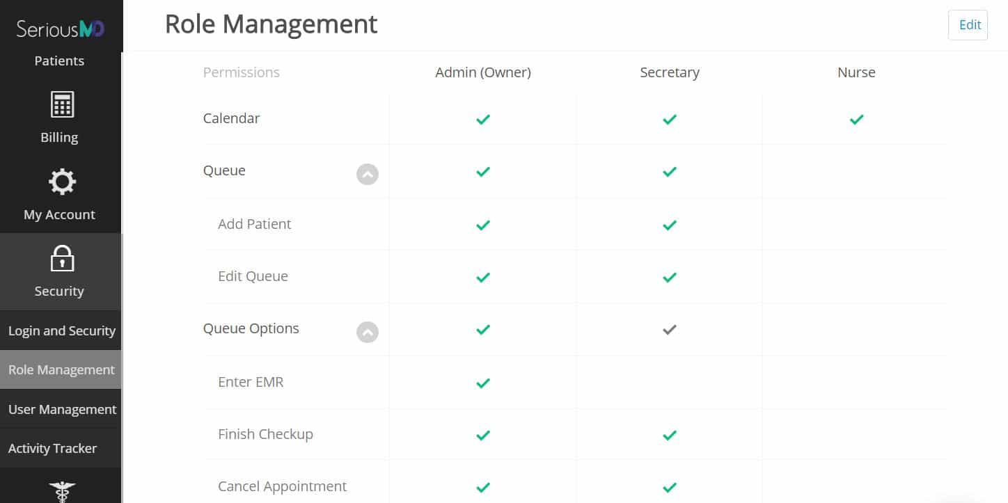 SeriousMD role management