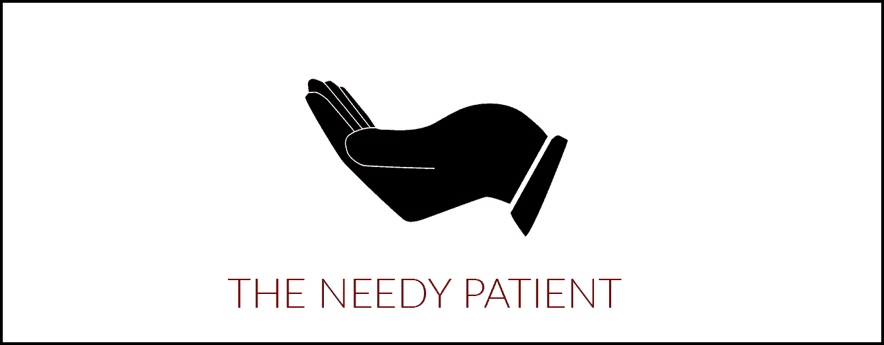 Needy patient icon