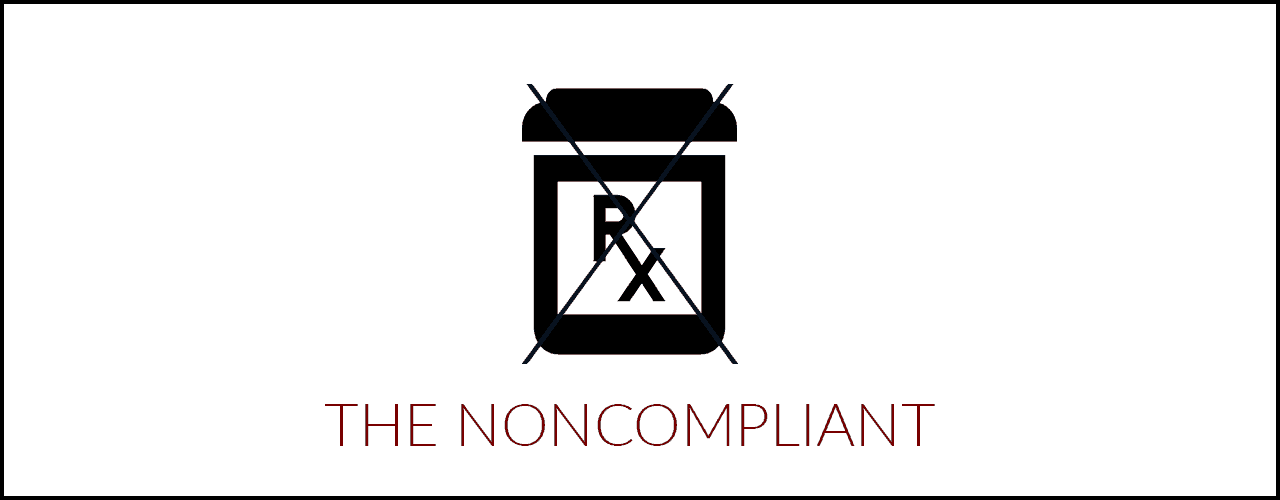 Noncompliant patient icon