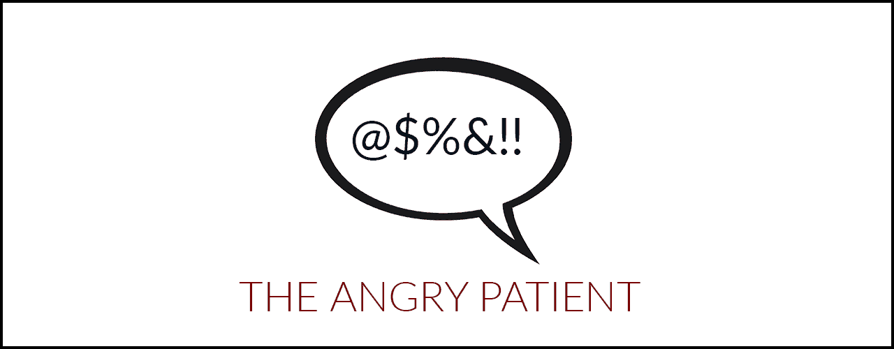 angry patient icon