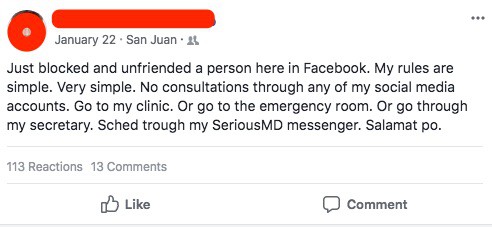 Do You Contact your doctor on Facebook
