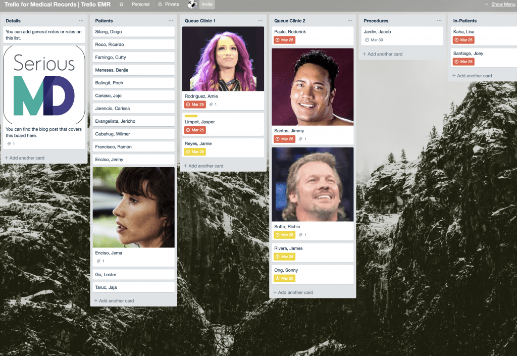 Trello EMR Medical Records