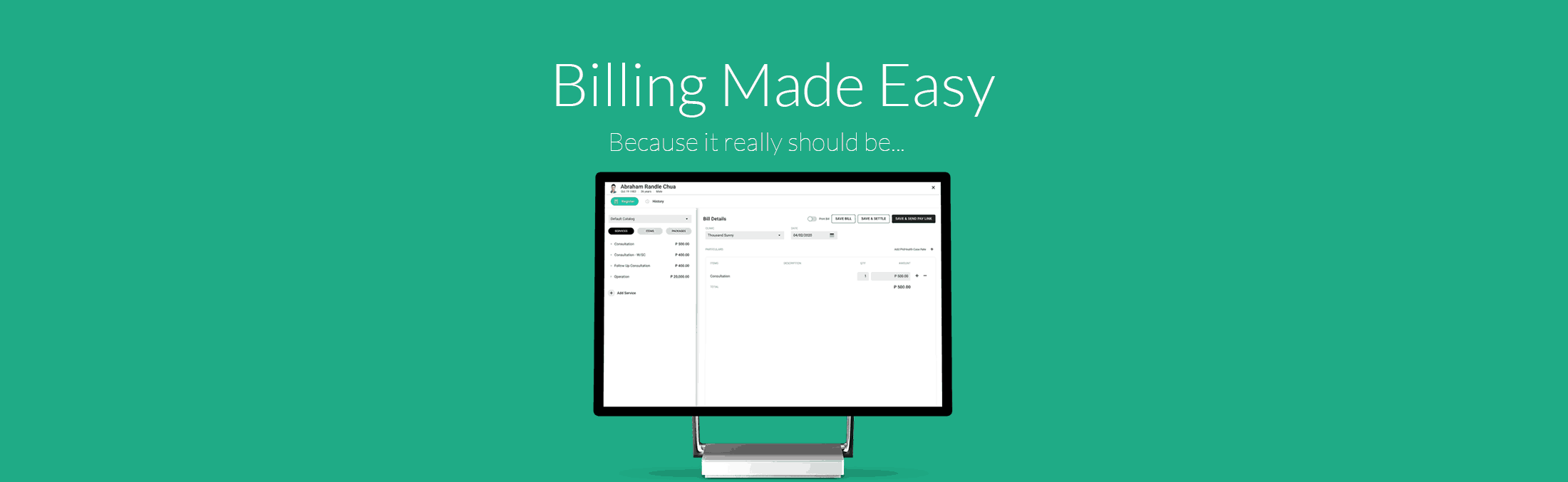 seriousmd billing online charging patients credit card
