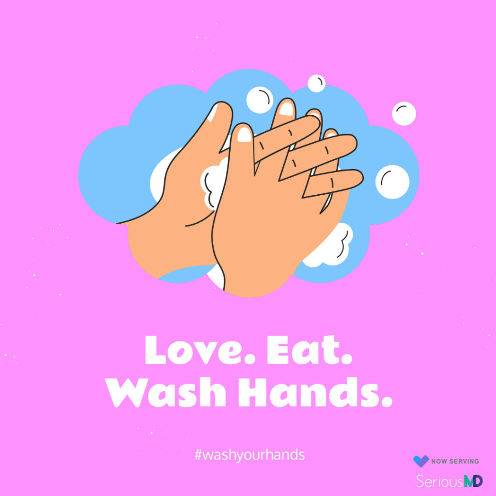 eat wash hands