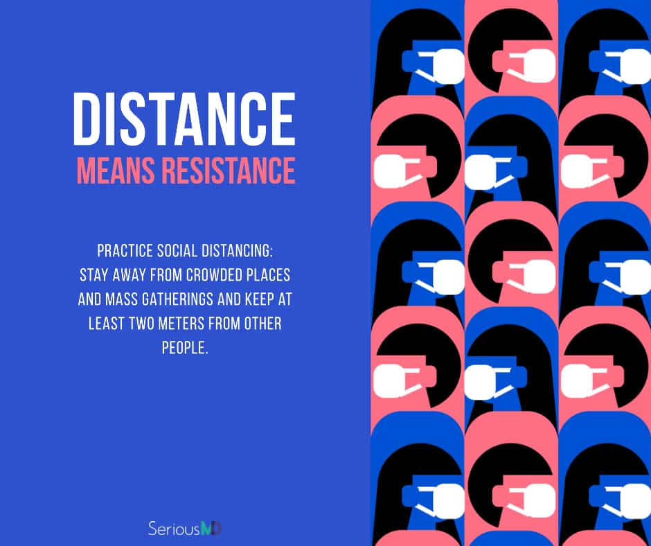 social distancing covid poster